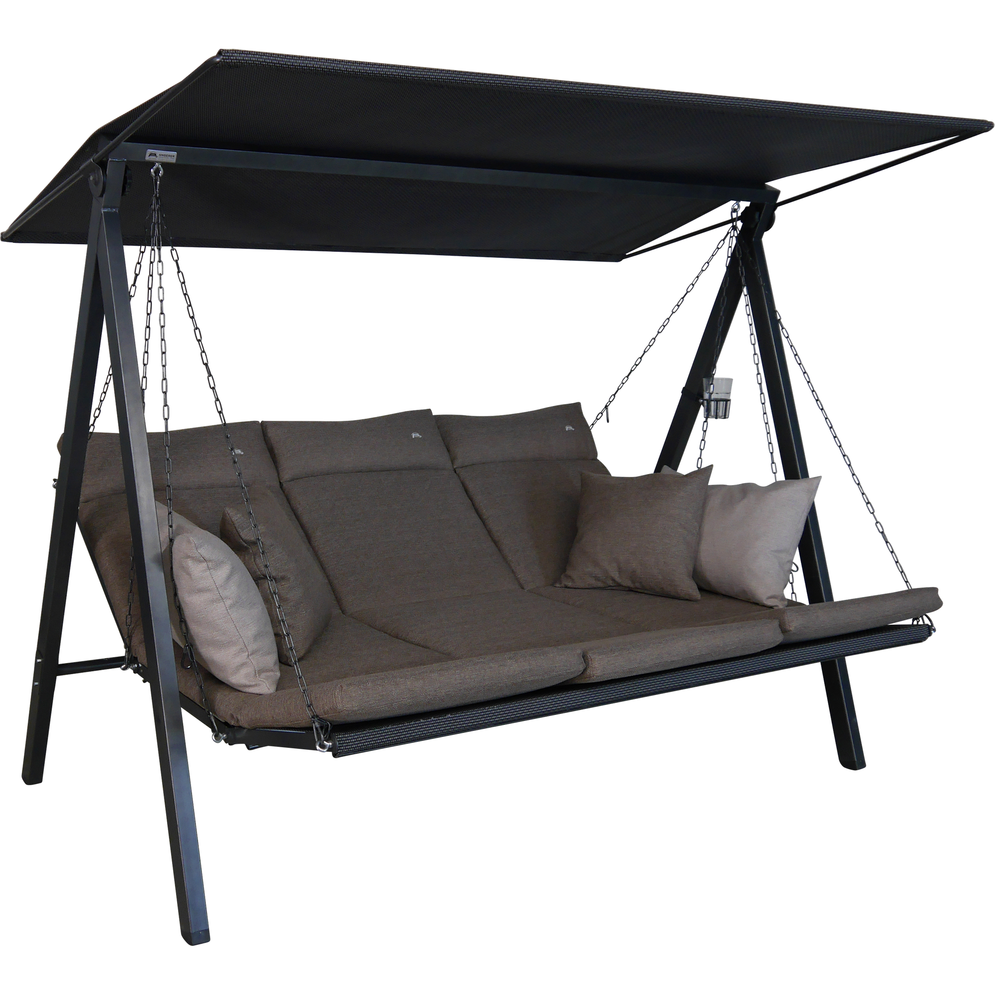Hollywoodschaukel 'Lounge Smart' 3-Sitzer grün 210 x 160 x 145 cm