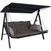 Hollywoodschaukel 'Lounge Smart' 3-Sitzer taupe 210 x 160 x 145 cm
