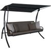 Hollywoodschaukel 'Elegance Smart' 3-Sitzer taupe 210 x 160 x 145 cm