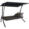 Hollywoodschaukel 'Elegance Smart' 3-Sitzer taupe 210 x 160 x 145 cm