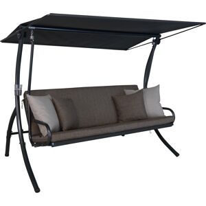 Hollywoodschaukel 'Elegance Smart' 3-Sitzer olivenfarben 210 x 160 x 145 cm