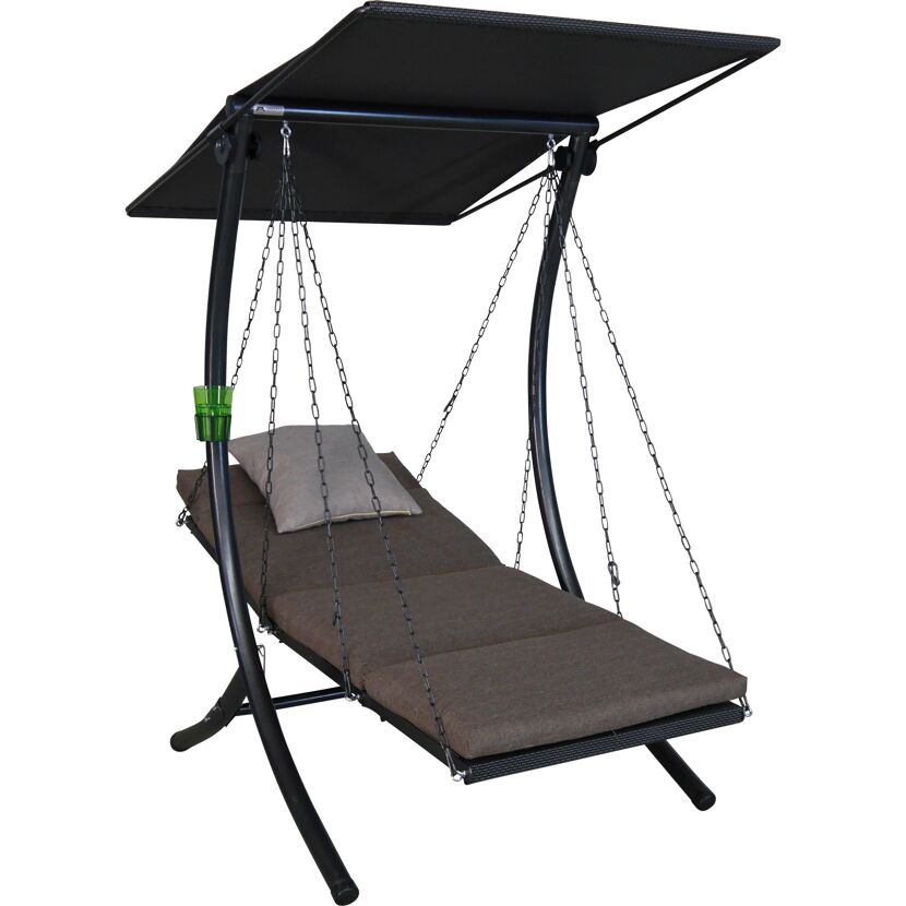 Hollywoodschaukel 'Swing Smart' 1-Sitzer grün 100 x 160 x 145 cm