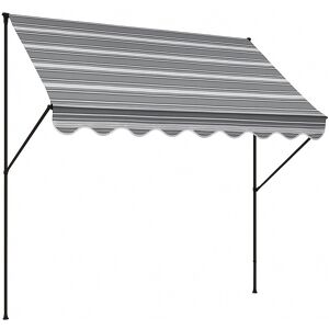 Klemmmarkise 'Exklusiv' mit Volant/wasserabweisend 250 x 150 cm