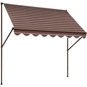 Klemmmarkise 'Exklusiv' mit Volant/wasserabweisend 200 x 150 cm