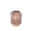 Laterne Metall rosa 18 cm