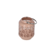 Laterne Metall rosa 18 cm