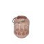 Laterne Metall rosa 18 cm