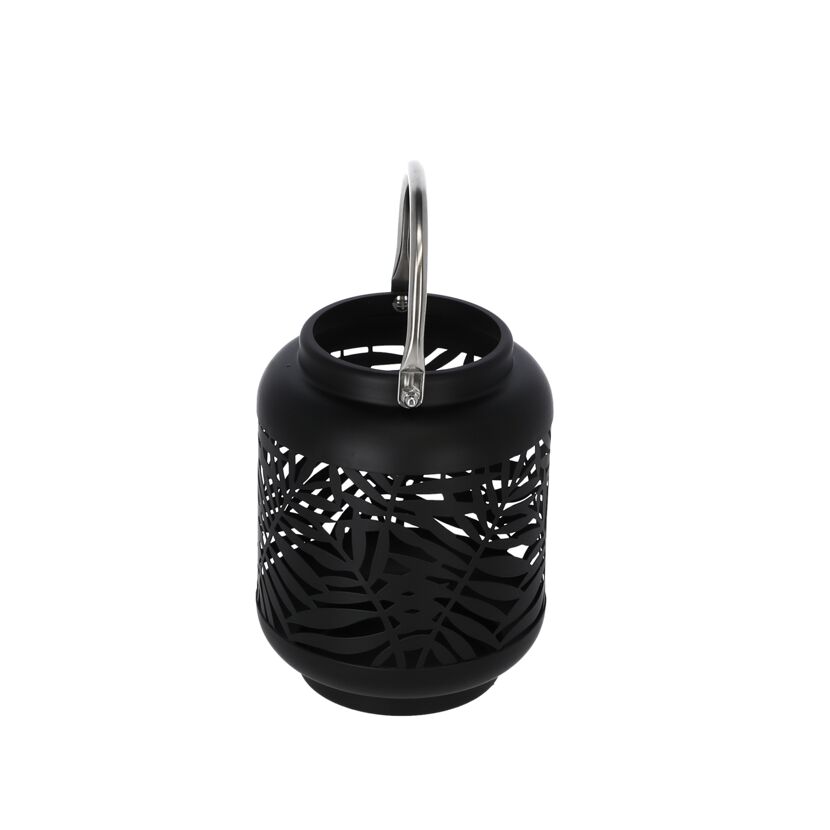 Laterne Metall schwarz 18 cm