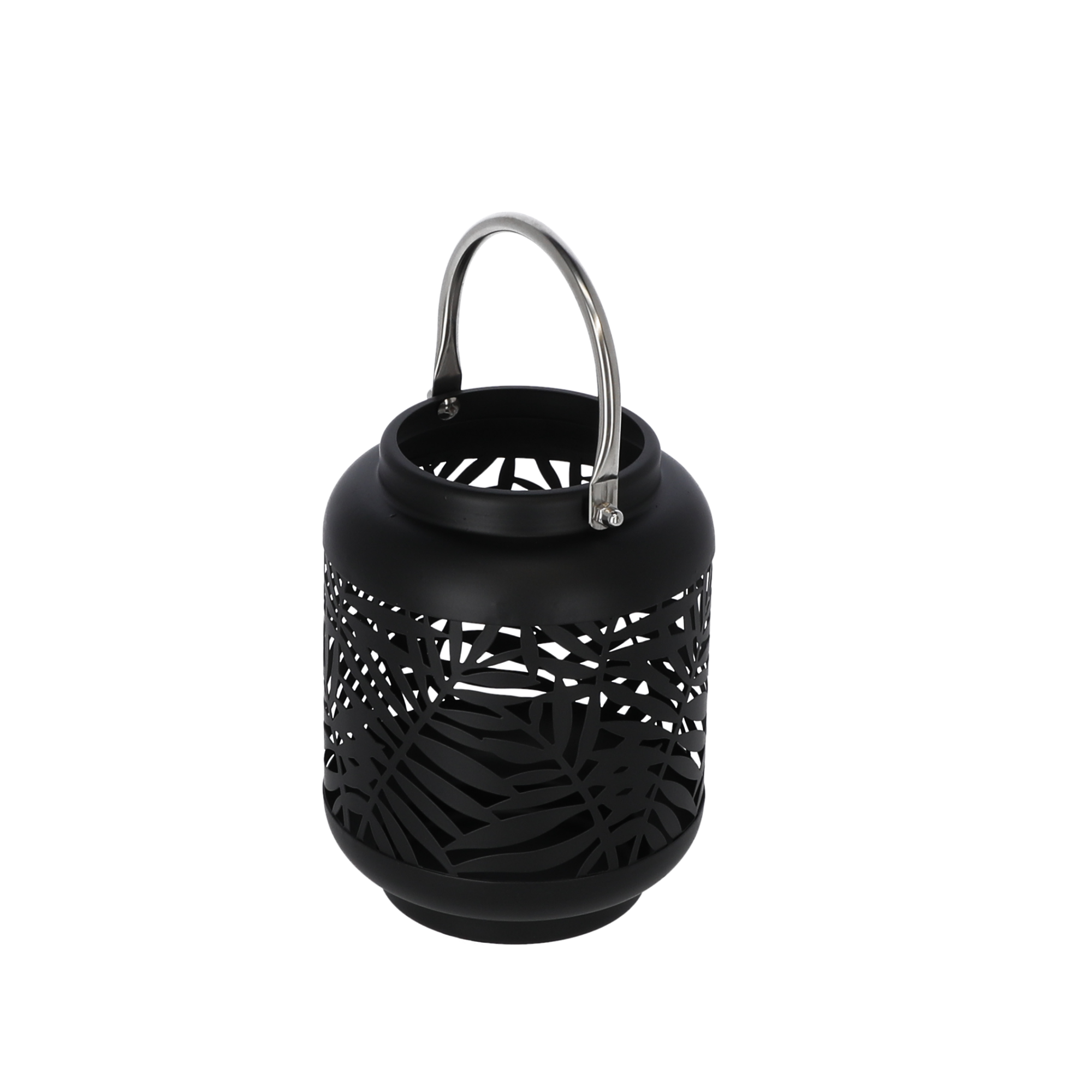 Laterne Metall schwarz 18 cm
