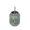 Laterne Metall mintgrün 18 cm
