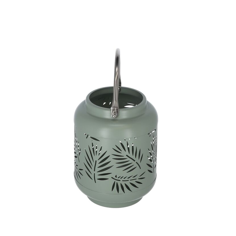 Laterne Metall mintgrün 18 cm