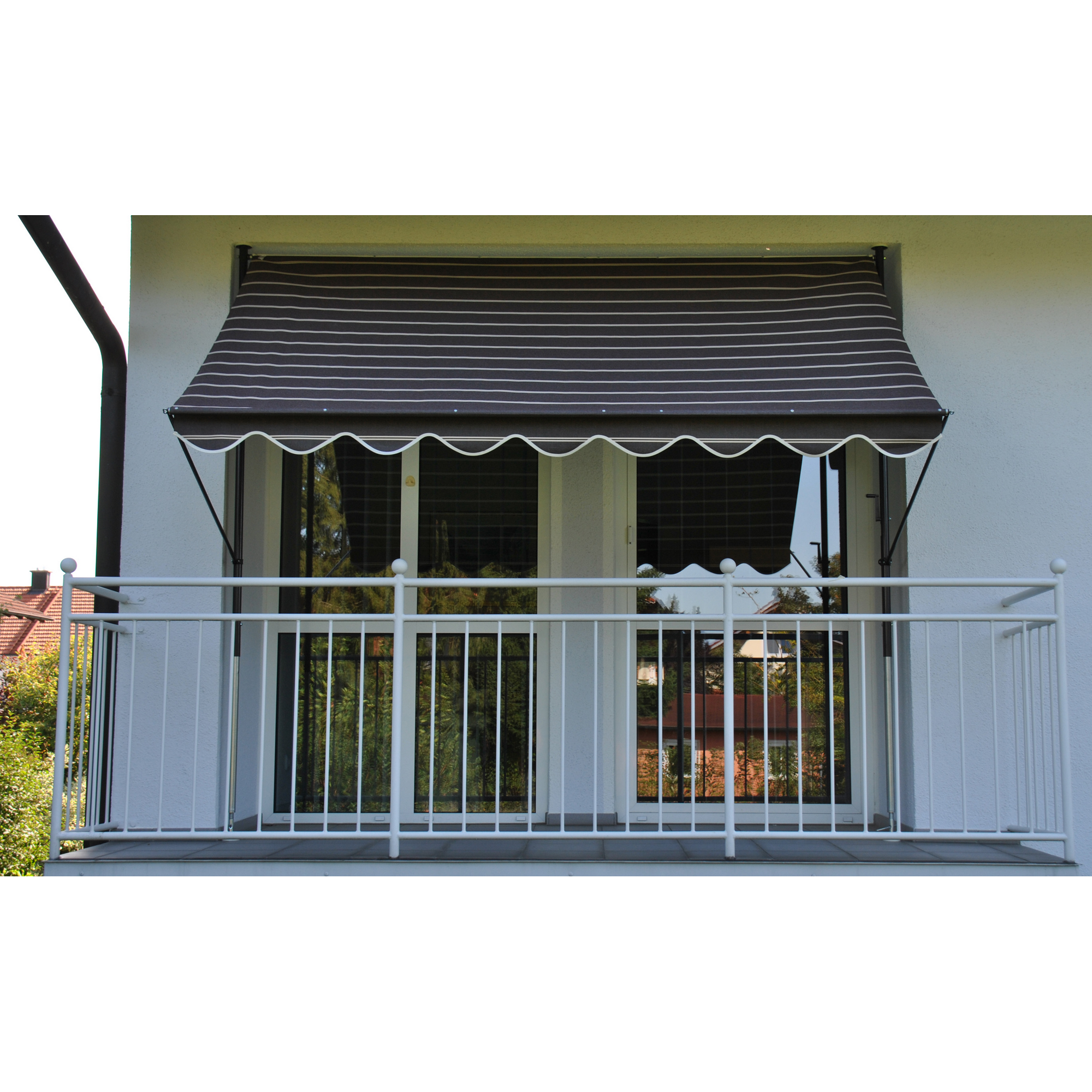 Klemmmarkise 'Exklusiv' braun 400 x 150 cm