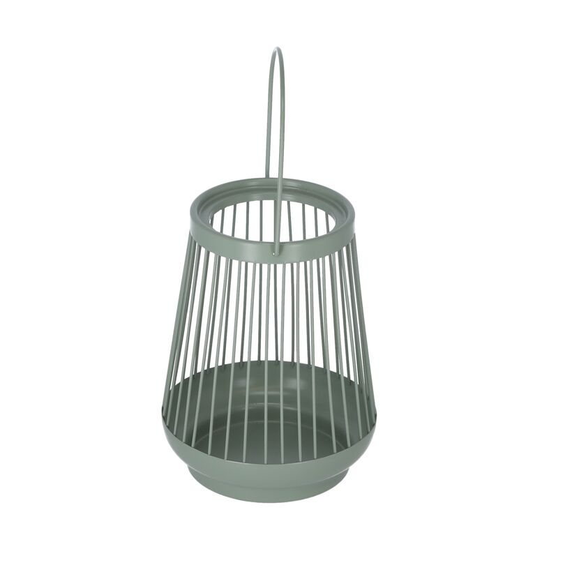 Laterne Metall mintgrün 19 cm