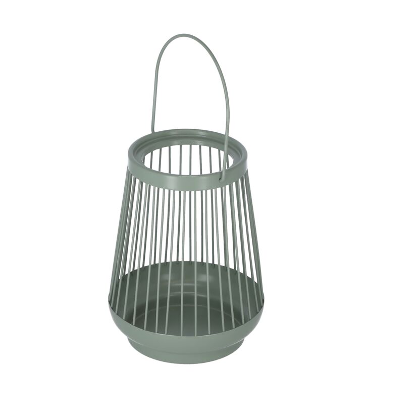 Laterne Metall mintgrün 19 cm