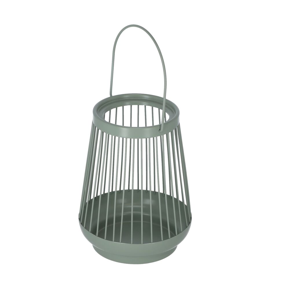 Laterne Metall mintgrün 19 cm