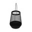 Laterne Metall schwarz 19,5 cm