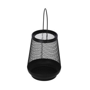 Laterne Metall schwarz 19,5 cm