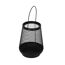 Laterne Metall schwarz 19,5 cm