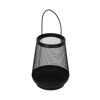 Laterne Metall schwarz 19,5 cm