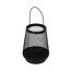 Laterne Metall schwarz 19,5 cm