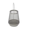 Laterne Metall taupe 19,5 cm