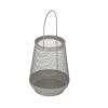 Laterne Metall taupe 19,5 cm