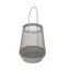 Laterne Metall taupe 19,5 cm