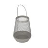 Laterne Metall taupe 19,5 cm