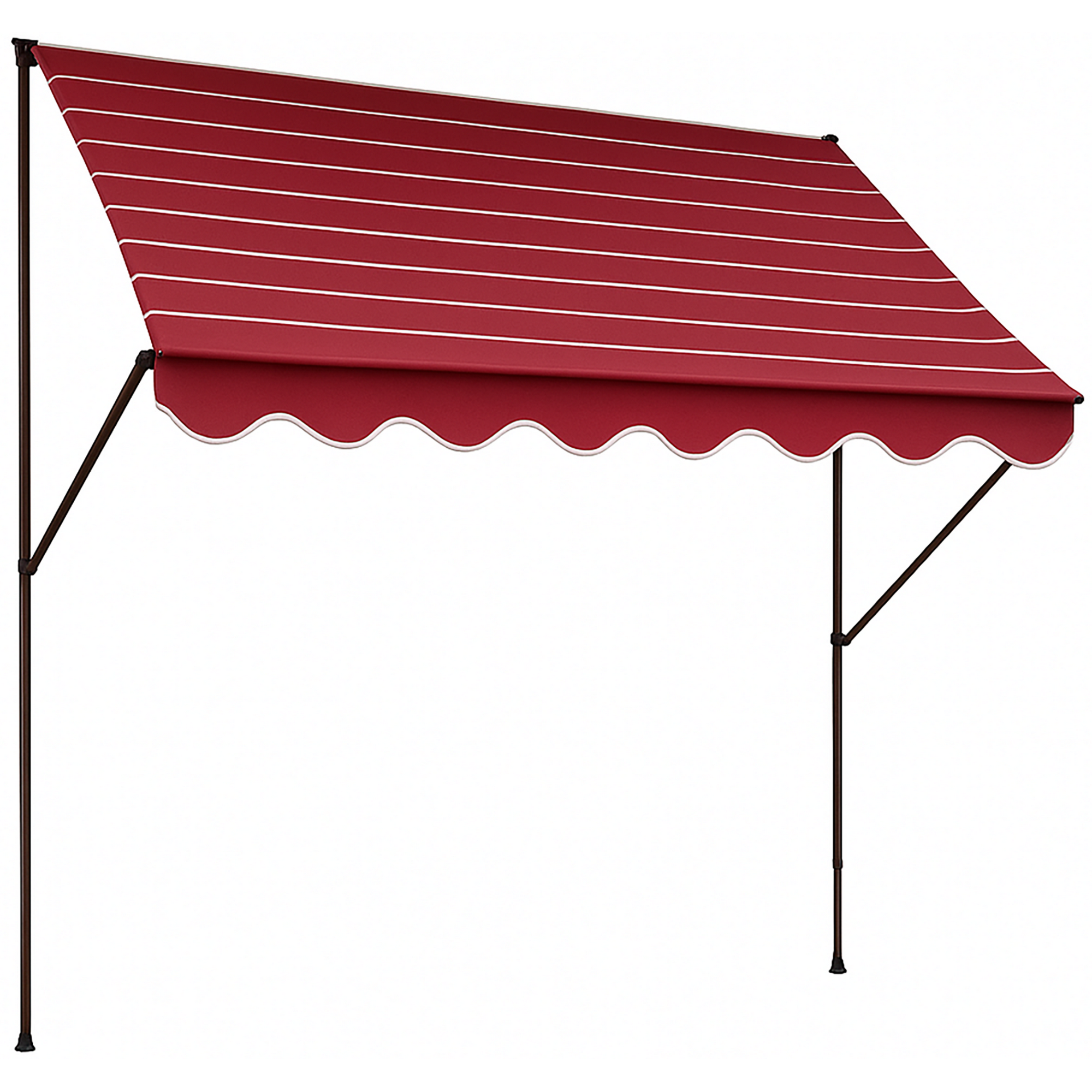 Klemmmarkise 'Exklusiv' mit Volant/wasserabweisend 250 x 150 cm