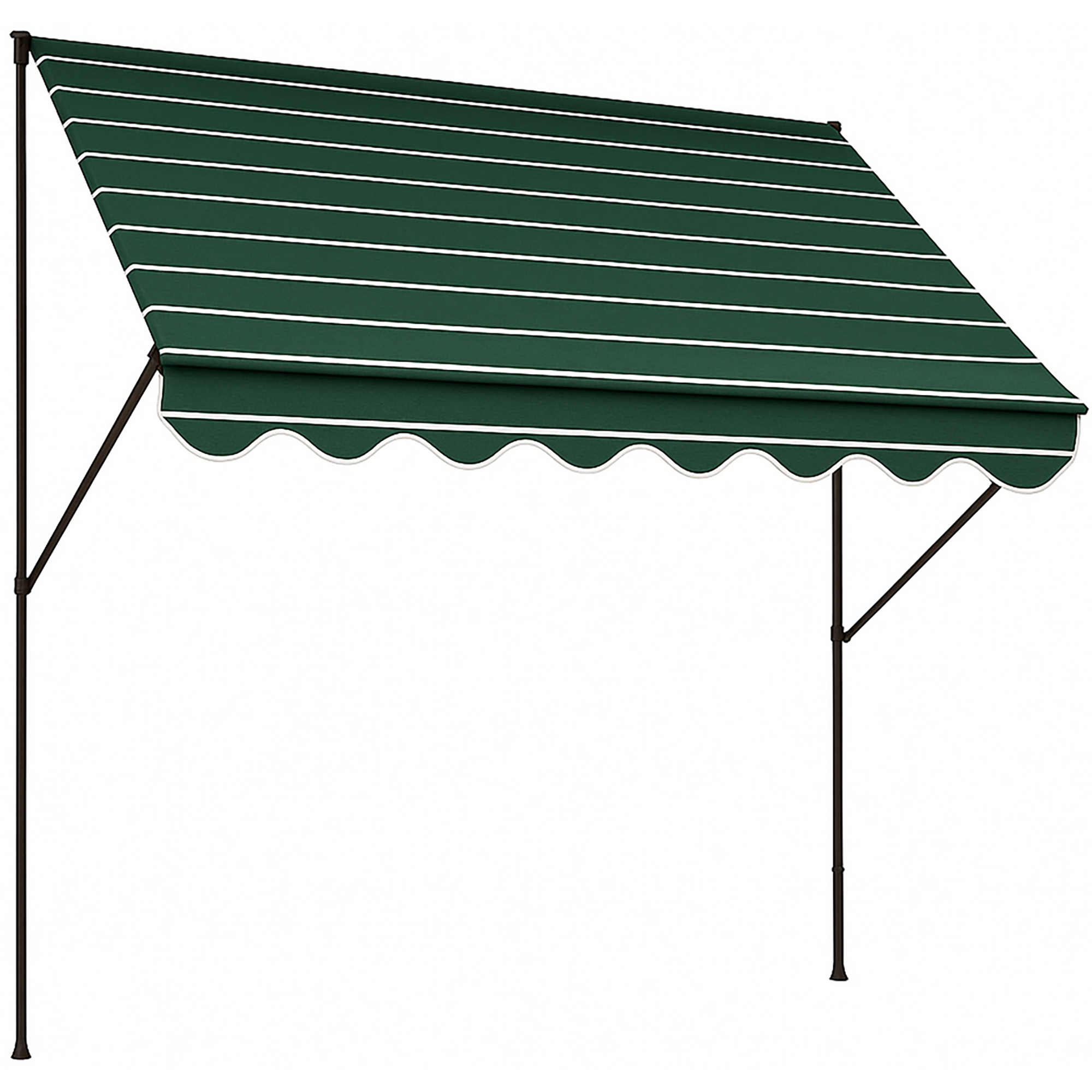 Klemmmarkise 'Exklusiv' mit Volant/wasserabweisend 200 x 150 cm