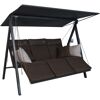 Hollywoodschaukel 'Lounge Smart' 3-Sitzer braun 210 x 160 x 145 cm