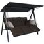 Hollywoodschaukel 'Lounge Smart' 3-Sitzer braun 210 x 160 x 145 cm