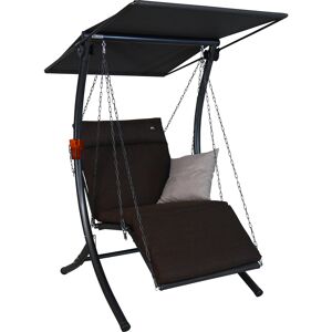 Hollywoodschaukel 'Swing Smart' 1-Sitzer braun 100 x 160 x 145 cm