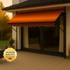 Klemmmarkise 'Exklusiv' mit Volant/wasserabweisend 300 x 150 cm