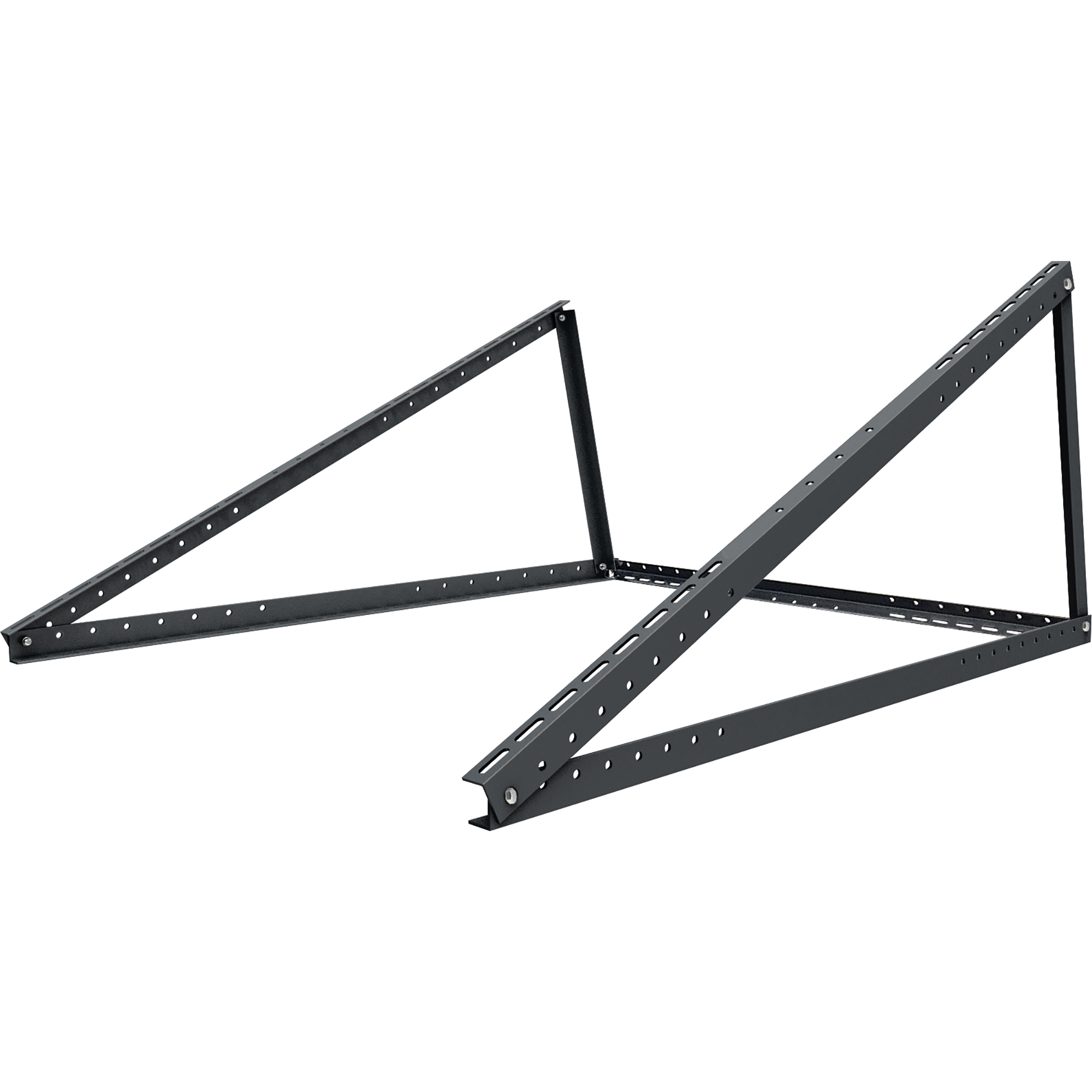 Ständerwerk Solarmodul Aluminium schwarz 113 x 3 x 3 cm