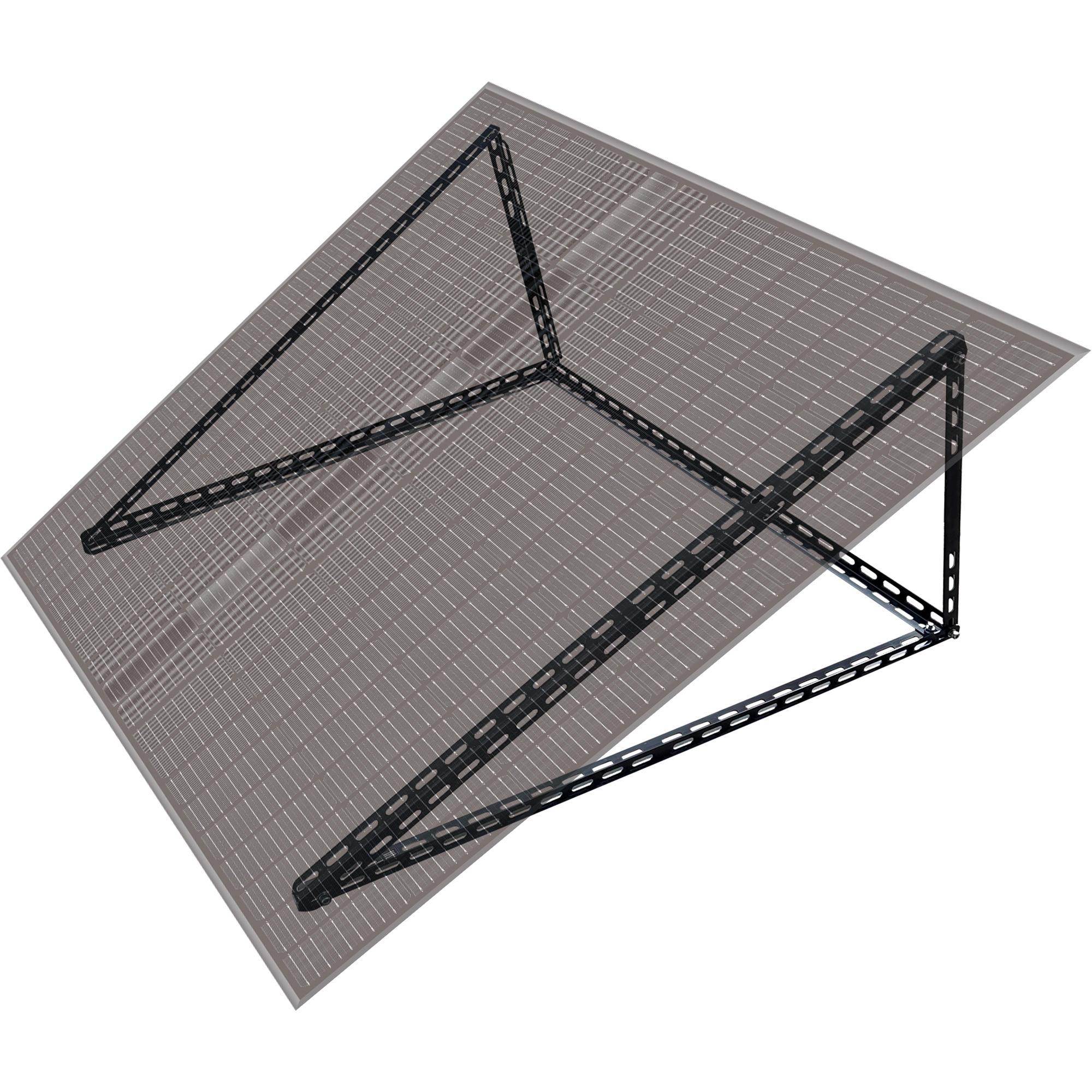 Ständerwerk 'SOBM1030' Solarmodul Aluminium schwarz 113 x 3 x 3 cm
