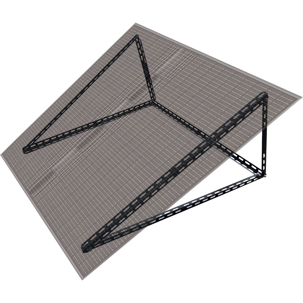 Ständerwerk 'SOBM1030' Solarmodul Aluminium schwarz 113 x 3 x 3 cm