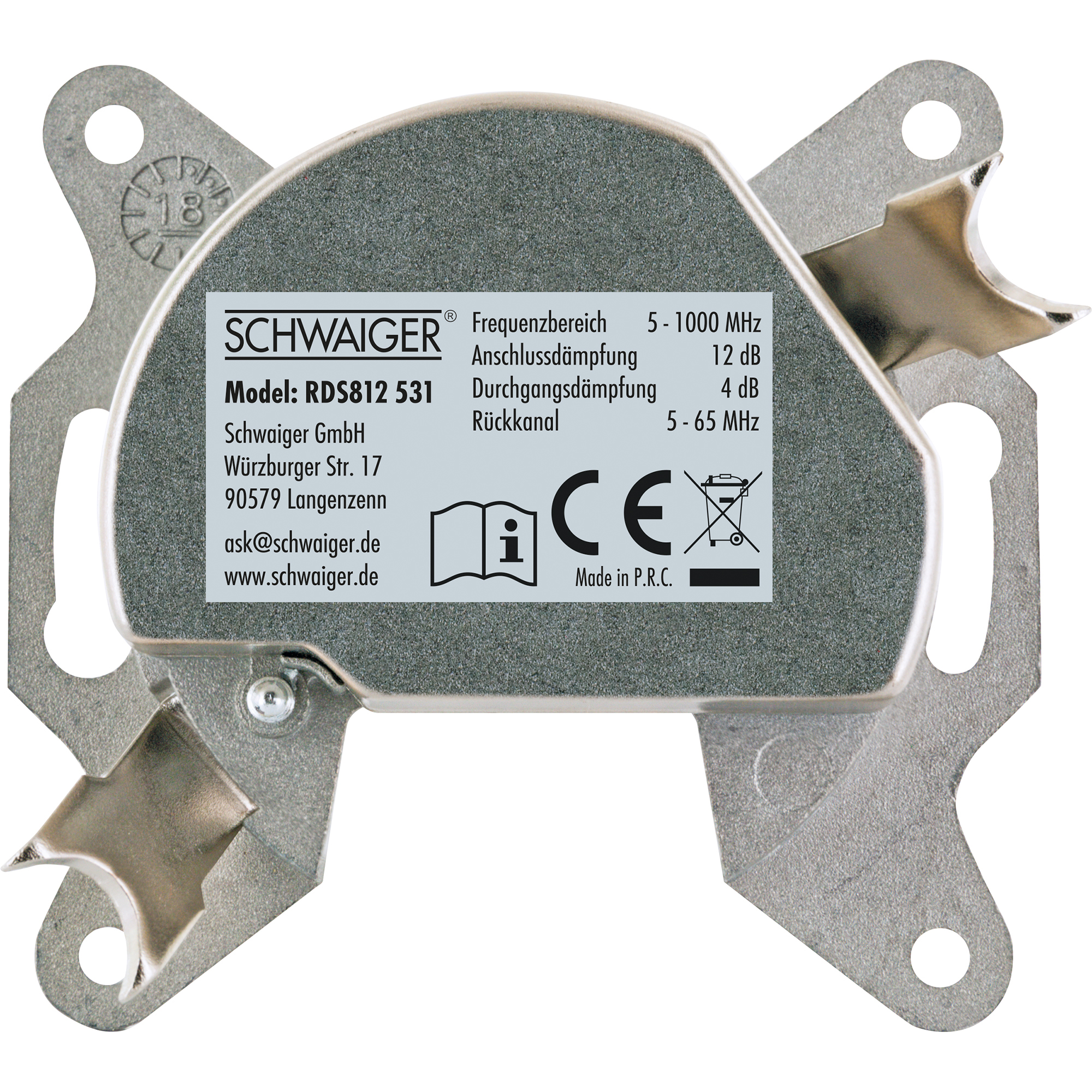 Durchgangsdose 'RDS812' 12 dB