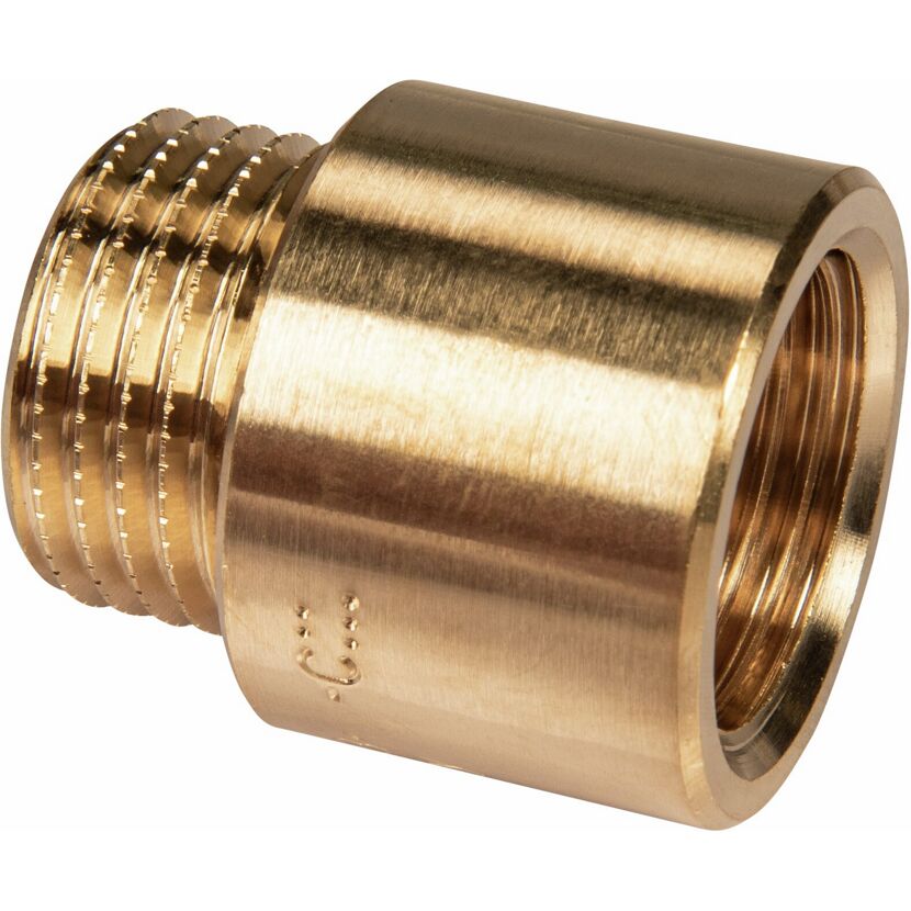 Hahnverlängerung Messing 1/2" IG/AG x 20 mm