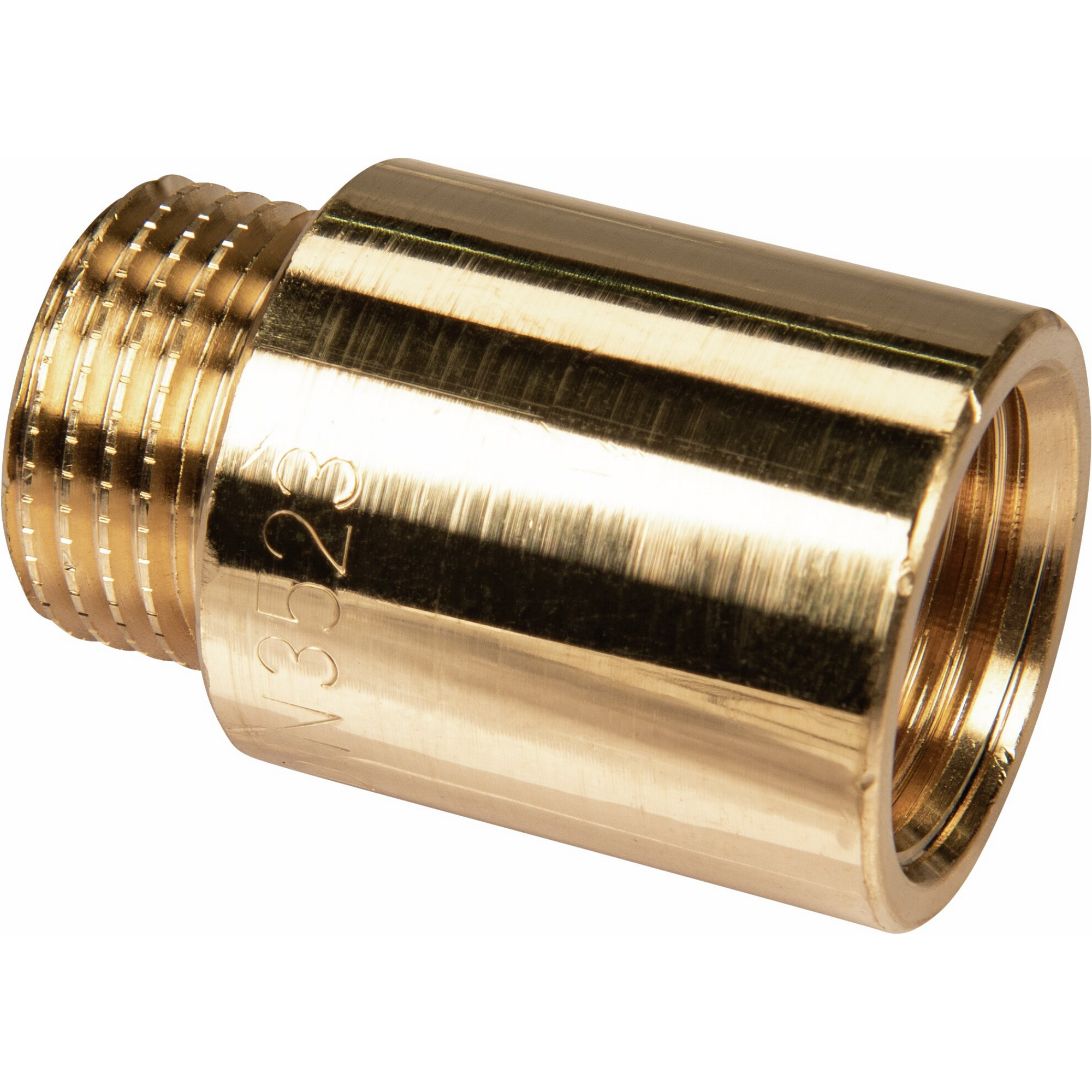 Hahnverlängerung Messing 1/2" IG/AG x 30 mm