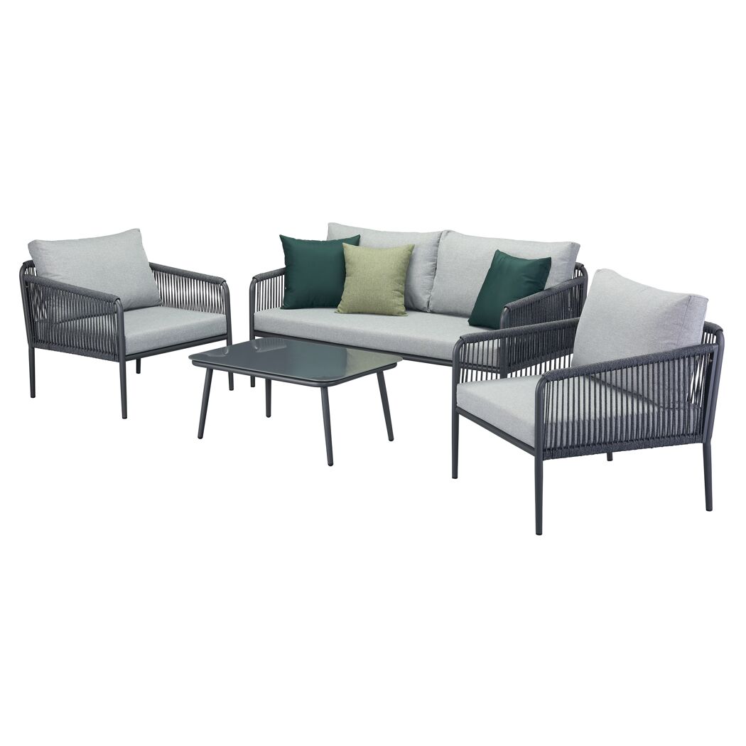 Gartenmöbelset 'Quinn' für 4 Personen Metall