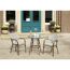 Gartenstuhl 'Rita' Aluminium beige 60,5 x 56 x 85 cm