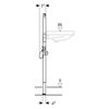 Waschbecken-Element 'Duofix' 112 cm Standarmatur