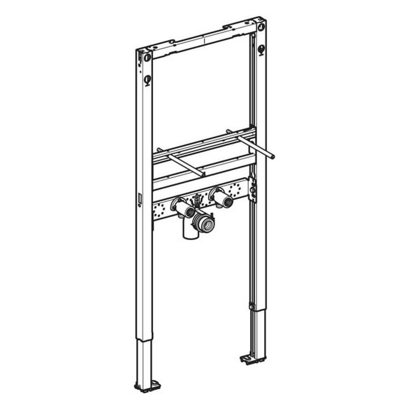 Waschbecken-Element 'Duofix' 112 cm Standarmatur