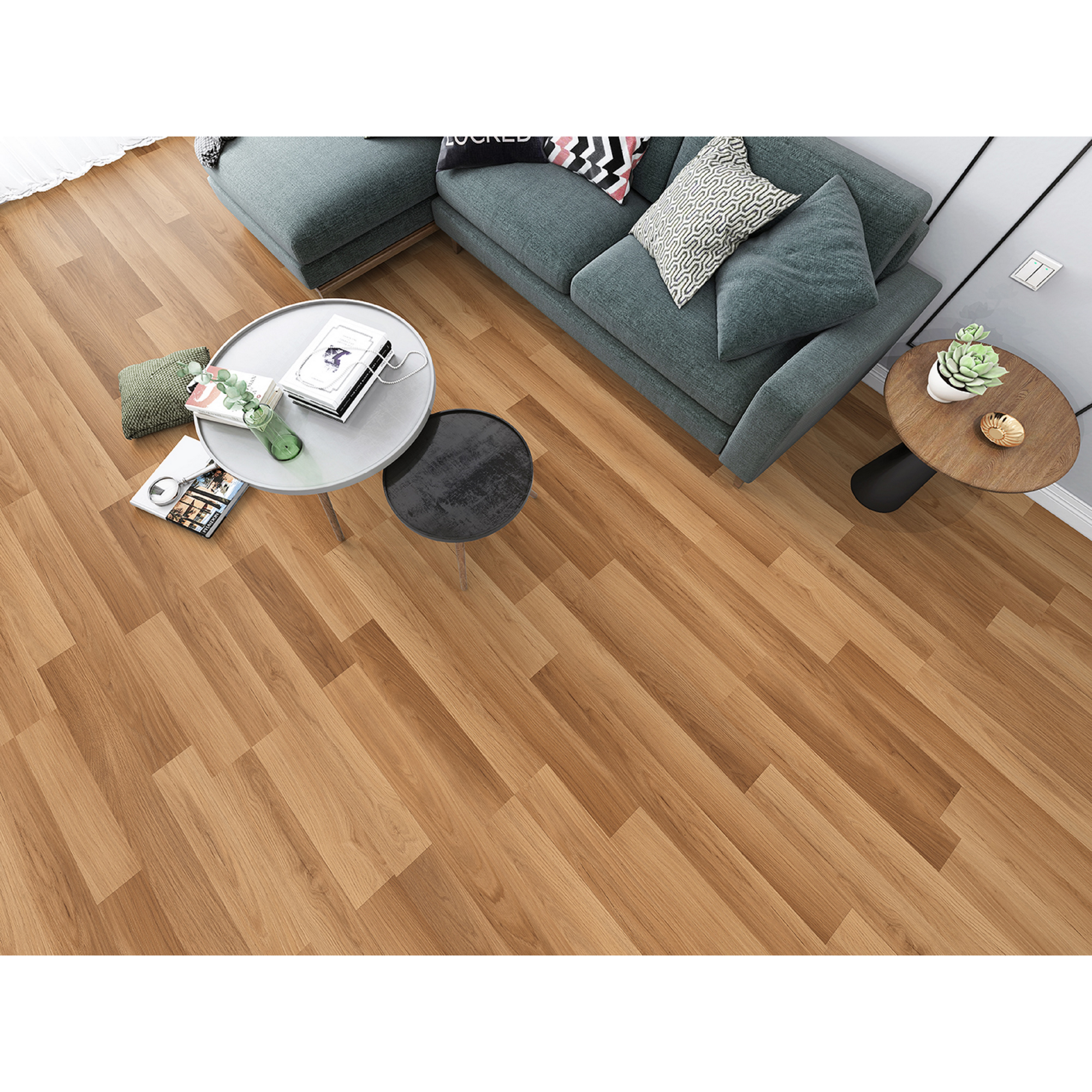 Laminat '832-0' 2-Stab Eiche natur 8 mm