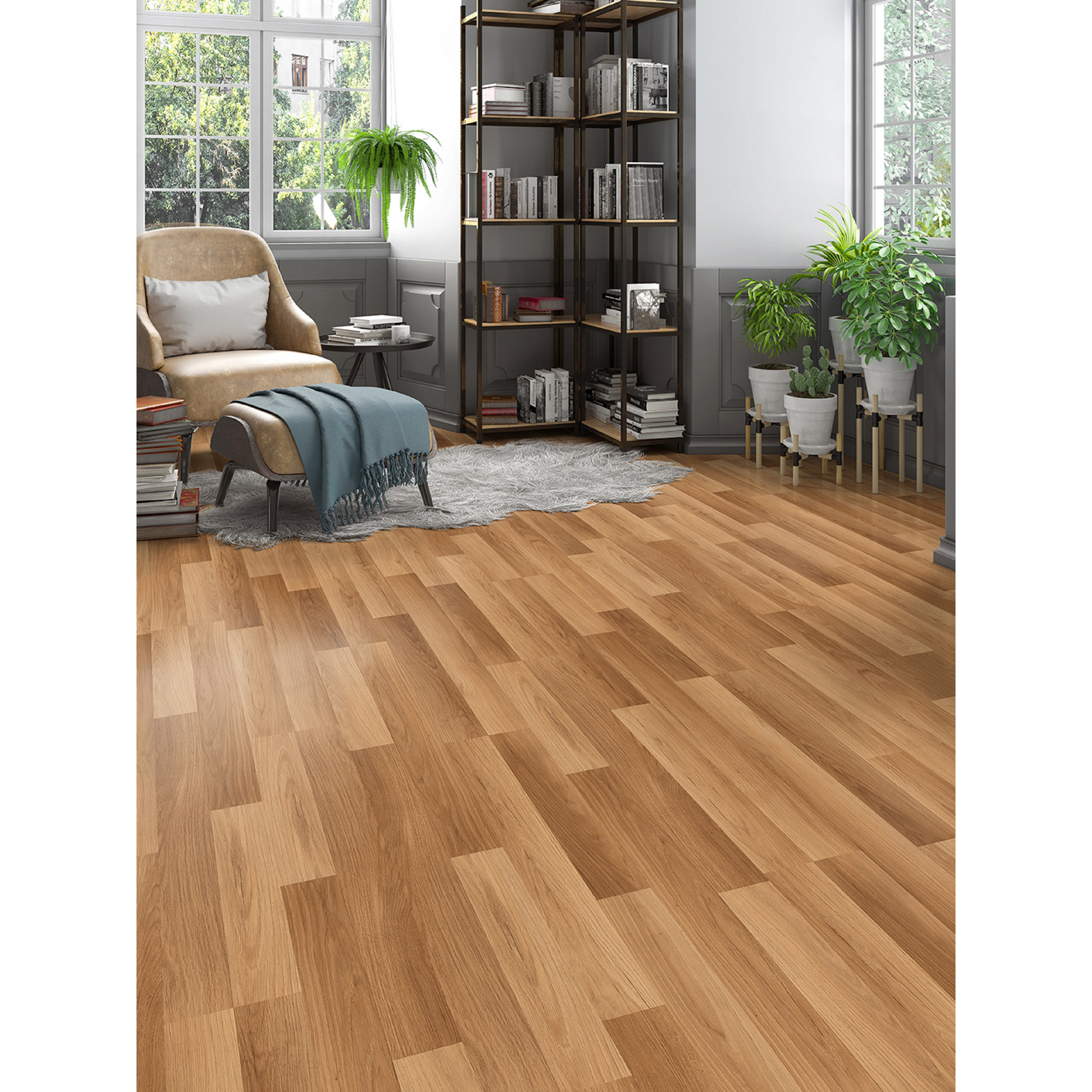 Laminat '832-0' 2-Stab Eiche natur 8 mm