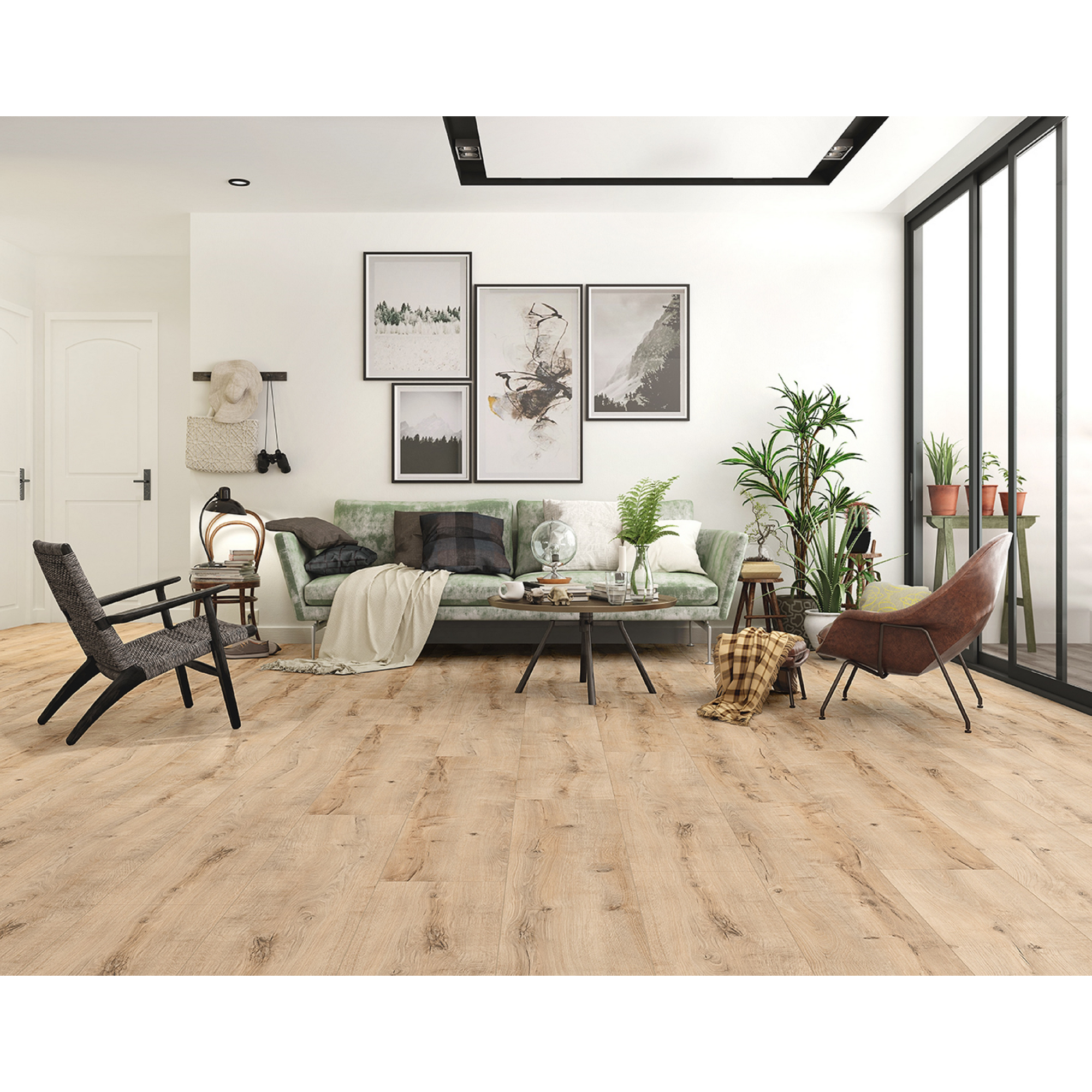 Laminat '832-4' Eiche rustikal beige 8 mm