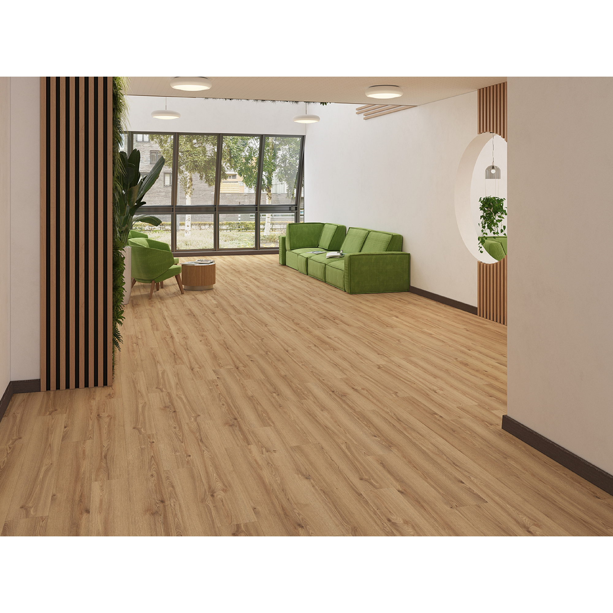 Laminat '832-4' Hillcrest Eiche hell-natur wasserresistent 8 mm