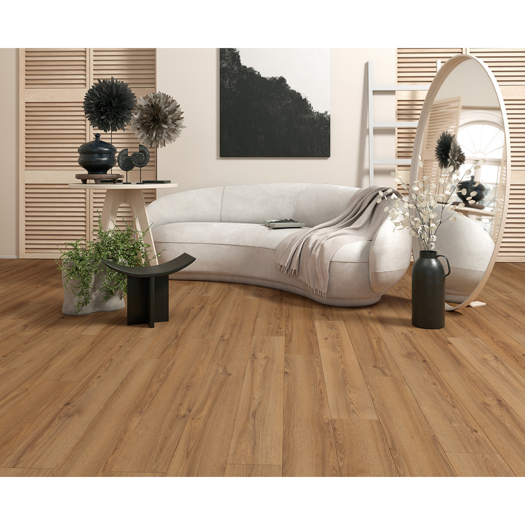 Laminat '832-4' Brookside Eiche natur wasserresistent 8 mm