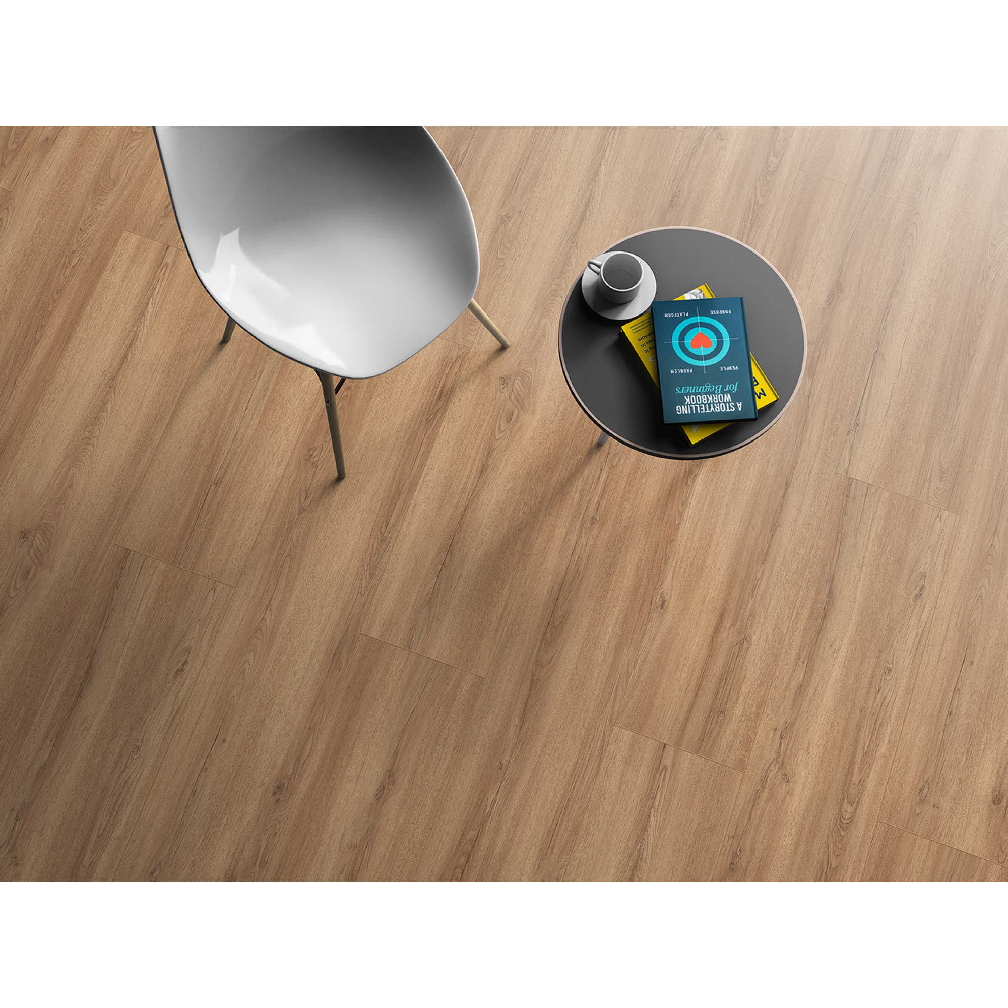 Laminat '832-4' Echovale Eiche hellbraun wasserresistent 8 mm